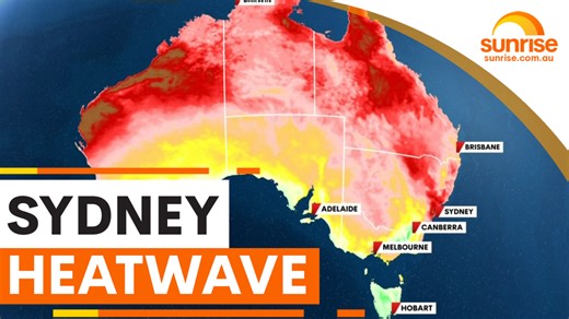 SYDNEY HEATWAVE 🥵 Sydney sweats through a heatwave with temperatures expected to hit 40 degrees today, as the forecast shows heavy rain and thunderstorms developing for every state and territory in the coming day 🔥 WATCH SUNRISE FOR MORE | 7plus ☀️ | Sunrise