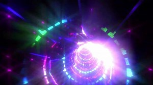 4k Colorful Fast Tunnel Animation Background