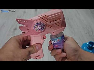 Automatic Bubble Gun Rocket Bubbles Machine - TEST