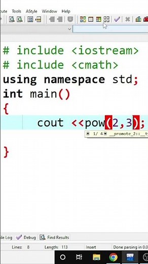 how to evalute power in c++ in Amharic #shorts