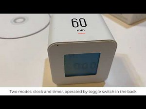 mooas Multi Cube Timer/Rotating Timer, Simple Operation, Clock & Timer