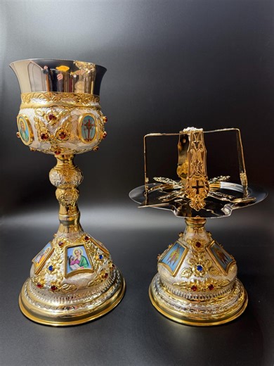 Handmade Church Chalice Set, Priest Gift - Etsy