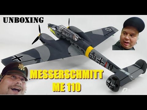 Messerschmitt BF-110 EPO 1500mm PNP V2 4S by Dynam Unboxing