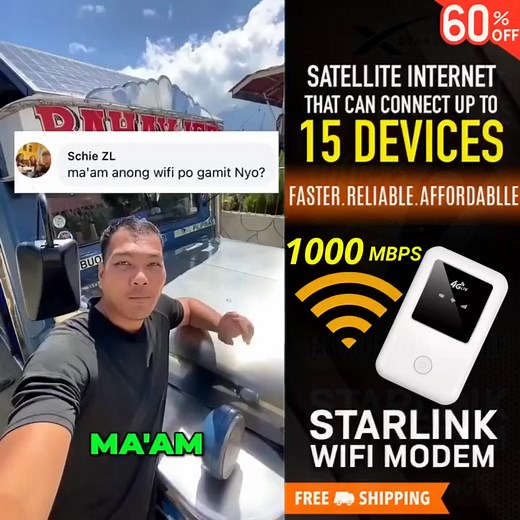 🛡️ Internet Anytime, Anywhere – No Limits, No Monthly Bills! Blazing-fast connection in just 30 seconds, supports up to 10 devices at once! ✅ No SIM card needed – just power it on and go ✅ Compact and portable – perfect for studying, working, entertaining, or staying connected anytime ✅ Works reliably even on cloudy or rainy days 🚀 Final Offer: Get 70% OFF Now 👉 Shop now here: https://tech-bazaar.store/starlink-wifi-pocket9 | 𝐒𝐓𝐀𝐑-𝐋𝐈𝐍𝐊 𝐏𝐇𝐈𝐋𝐈𝐏𝐏𝐈𝐍𝐄𝐒