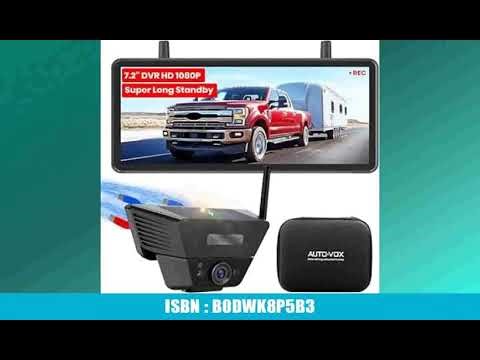 AUTO-VOX Solar RÃ¼ckfahrkamera Kabellos Mit 7,2 1080P Display: 1 Min Installation, EnthÃ¤lt