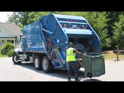Garbage Trucks In Action: Rear Loaders and Side Loaders