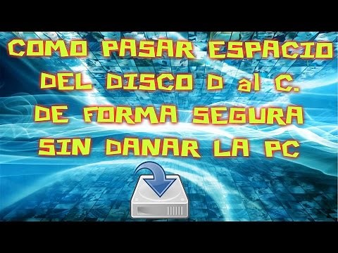 Como pasar espacio o memoria de un disco al otro