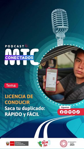 🛑 ATENCIÓN. Conoce cómo tramitar el duplicado de tu licencia de conducir de manera rápida y fácil. #seguridadvial #carreteras #manejodefensivo #manejar #conducir #choferes #conductores #MTC #fyi #peruconduceseguro
