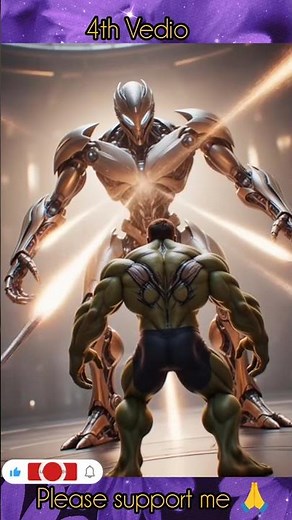 AI Hulk vs Robot Alien ⚡ Epic City Battle | Powerful Sci-Fi Fight Animation