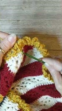 Crochet Riffle Edge Fringe Border by Doily Designs 🧶 fun loopy border