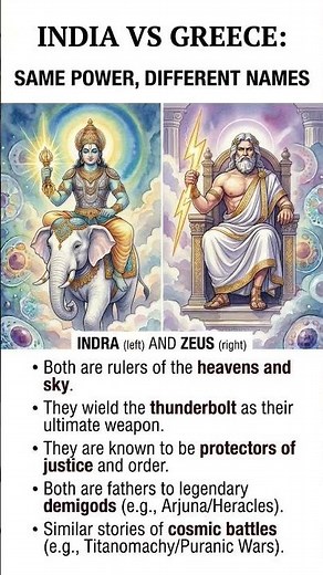 Indra vs Zeus | Amazing Similarities Between Hindu and Greek Mythology #mythology