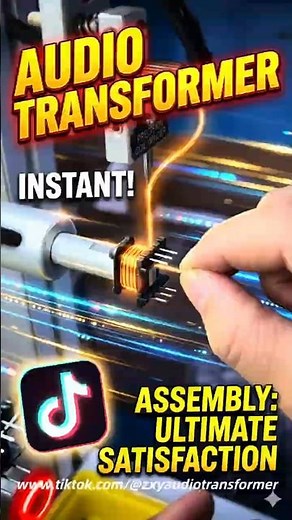Satisfying Precision: Automatic Audio Transformer Coil Winding Process (Factory Tour)