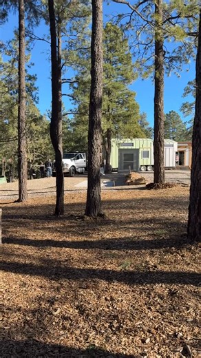 2.5K views · 64 reactions | We’re installing a tiny home high in the...