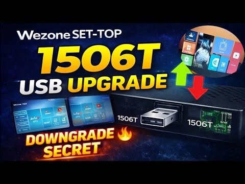 Wezone setup 1506T usb upgrade and dwongred | #1506tv