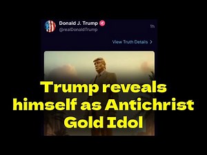 Trump Reveals He's the Antichrist, as an IMAGE made of Gold!
