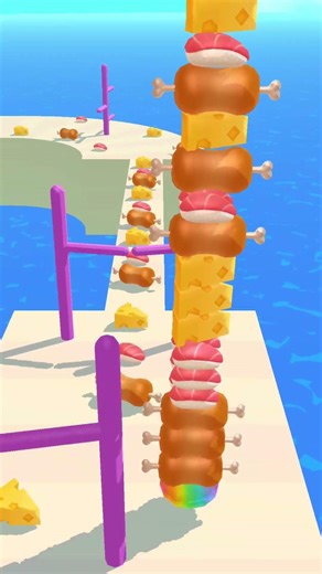 Burger Rush Madness! 🍔 Sandwich Runner Gameplay #69 #fun #sandwichrunner #shorts #burger