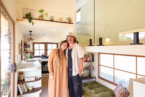 138K views · 2.8K reactions | Set on a peaceful farm with sweeping views of the countryside, Maddison and Kyle’s stunning tiny home looks like it’s been lifted straight from the pages of Pinterest. With its soft, earthy tones, natural materials, and elegant curves, this beautifully styled home is a true reflection of thoughtful design and simple living. | Living Big In A Tiny House | Facebook