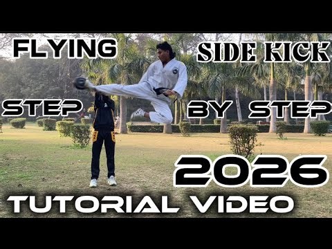 #taekwondo Flying Side Kick Step by Step Tutorial 2026