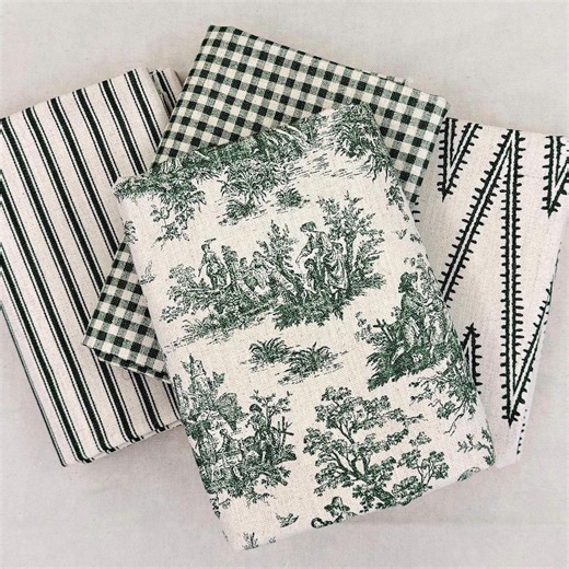 Pine Green Cotton Fabric Collection by Yard Upholstery Curtain Drapery Pillow Cover Sewing Material Yardage Forest Green Matching Textile - Etsy