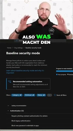 Baseline Security Mode: Mehr als nur eine Übersicht #shorts