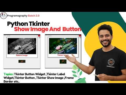 Python Tkinter Show Image And Button Tutorial for Beginners