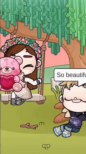 Romance Under the Tree 💕🌳 | Avatar World #shorts #ariyathelittlesister