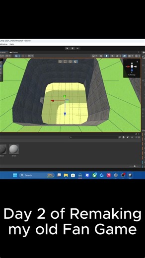 Day 2 of Remaking my old Fan Game #gtag #gtagfangame #unity