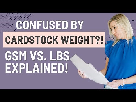 Confused by Cardstock Weight: GSM vs. LBS Explained!