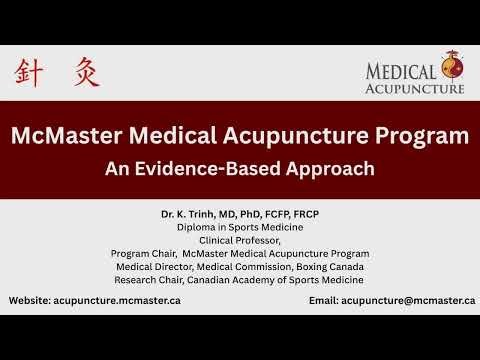 McMaster Medical Acupuncture Program: CV 17 Point Demonstration