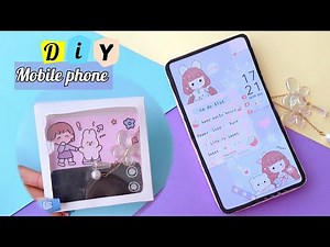 DIY Paper Mobile Phone / How to make Folding Mobile Phone with cardboard and paper / easy to make