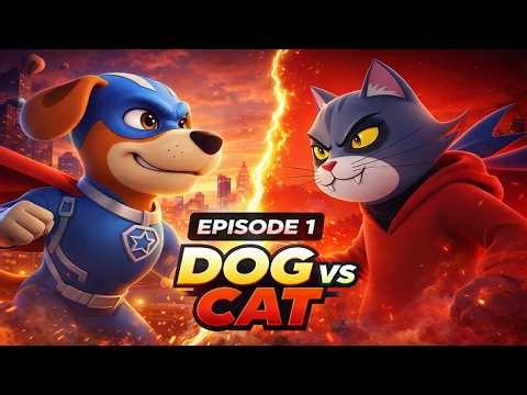 Super Hero Dog vs Villain Cat FULL EPISODE 🐶⚡ |= Action Cartoon Story in Hindi | #SuperHeroDog