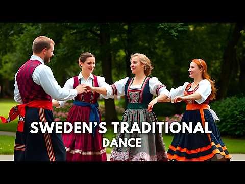 Sweden Traditional Dance - Schottis - Skansen Open-Air Museum