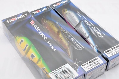 Sebile Magic Swimmer Slow Sinking 3/4oz 125mm Lot of 3 Used Lure Fishing plastic | eBay