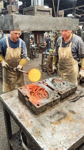 The story of a glass heart #glassblowing #glassart #artisanat #glassheart #artreels