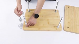 Dezhier 35 PCS Book Press Bookbinding Kit, 15.5" X 11.6" Large Wooden Bamboo Book Binding Tool, Portable Press Materials for Handmade DIY Flower