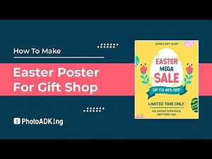 How to Make Easter Poster for Gift Shop