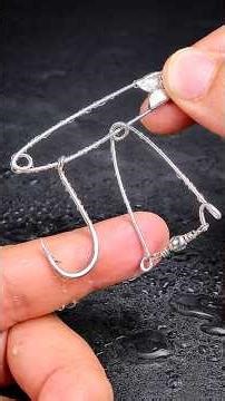 Automatic Fishing Trap Made from a Safety Pin! 🎣🔥 #Fishing #FishingLife #trap #DIYFishing