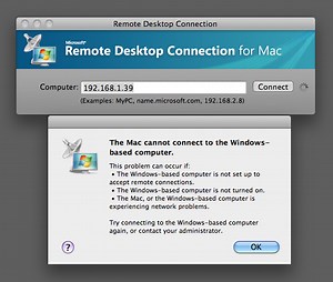 Microsoft Remote Desktop Error 0x104 Mac
