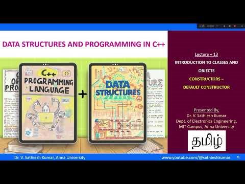 Lecture-13_Introduction to Classes and Objects - Default Constructors - Tamil