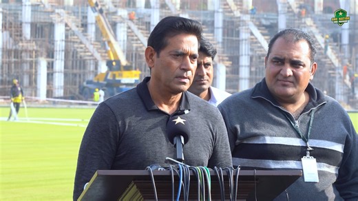 529K views · 10K reactions | Pakistan interim white-ball head coach and selector Aqib Javed's media talk at the Gaddafi Stadium. | Pakistan Cricket Team | Facebook