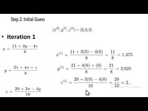 Jacobi and gauss seidel method