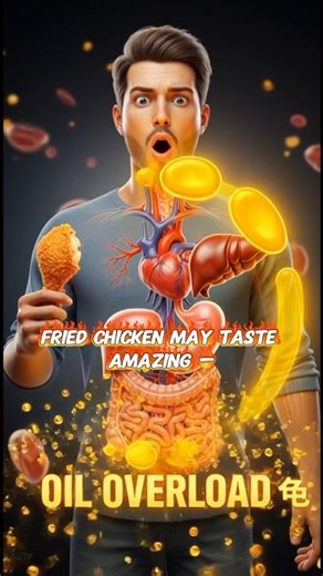 Fried Chicken Inside Your Body 😱 Oil Overload!”