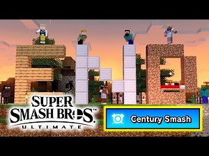 Minecraft Steve vs. 100 Mii Fighters - Century Smash - Super Smash Bros Ultimate DLC