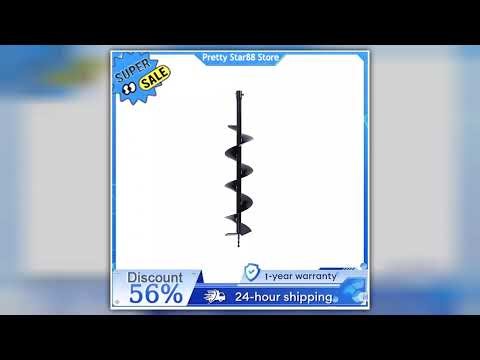 Rustproof Auger Bit 6In for Post Holes Replacement Earth Digger Planting Drill Enhanced Design