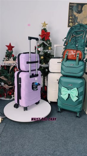 2025 New Style YOUGGELI Luggage Set (13-20inch) - Mother & Son Trolley Suitcases, Sturdy, Durable & with Combination Locks for Hassle-free Travel