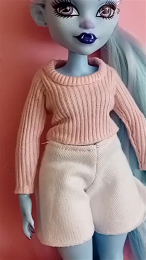 🎀 how to make a long sleeve top for ur doll 🎀 #crafting #tutorial #dollclothes #diy #sewing #handmade #monsterhighdolls #dolls #monsterhigh #monsterhighrestyle