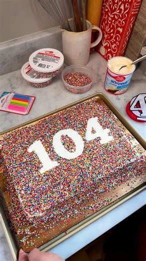 Betty Crocker | Stencil. Sprinkle. Serve. 🎉 What you’ll need: number stencils + sprinkles How to: 1️⃣ Lay number stencils on your cake 2️⃣ Add sprinkles... | Instagram