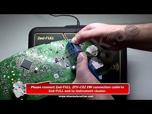 Volkswagen UDS Instrument Cluster Data Reading and Key Programming By the Zed-Full & C02 Cable
