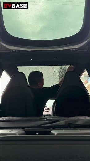 Keep Your Tesla Model Y L Cool with the EVBASE Retractable Glass Roof Sunshade