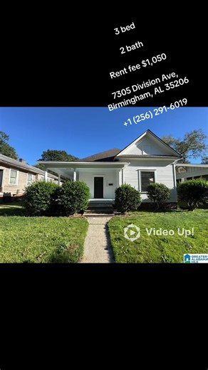 3 bedroom 2 bathroom Rent fee $1,050 Text or call 1 (256) 291-6019 7305 Division Ave, Birmingham, AL 35206 Welcome to 7305 Division in East Lake. This fully remodeled Folk Victorian blends historic charm with modern updates where they matter most. Electrical and plumbing were updated in 2018, with brand-new HVAC and ductwork added in 2024 for peace of mind. Refinished original hardwoods run throughout most of the home, complemented by two full baths and decorative original fireplaces that add ch
